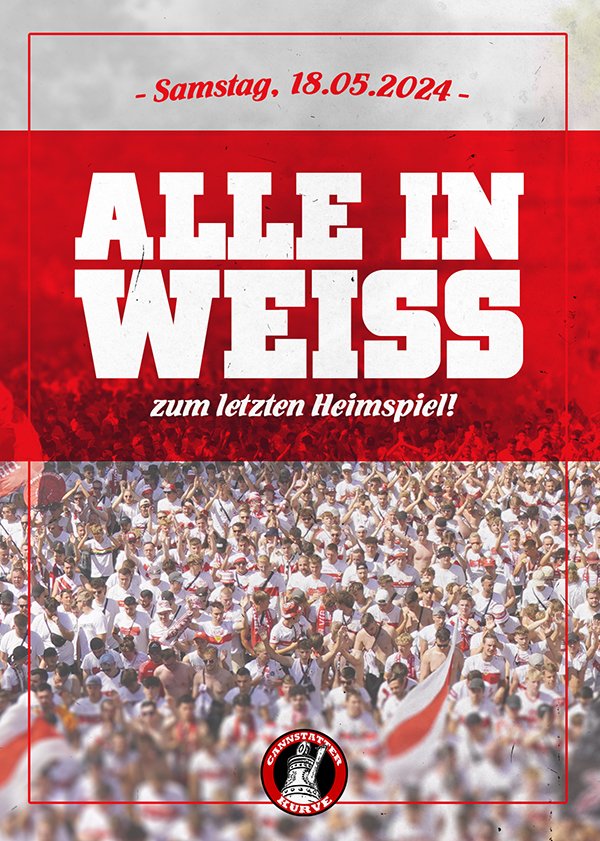 Alle in Weiß zum letzten Heimspiel! ➡️ cc97.de/alle-in-weiss-… #VfBBMG #VfB #Stuttgart @VfB