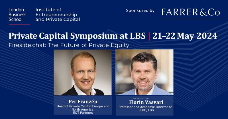 Join EQT's Head of Private Capital in Europe and North America Per Franzen, at the Private Capital Symposium at the London Business School this May 21st-22nd. Register today: ow.ly/VMks50RE4WA