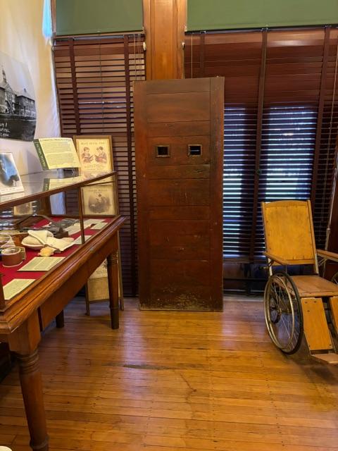 We're pleased to have acquired a door from the Rice Building, Asylum No.5, as part of our mental health exhibit. Tewksbury was the state's first facility to accept cases of chronic mental health issues. #MentalHealthMonth #supportmentalhealth