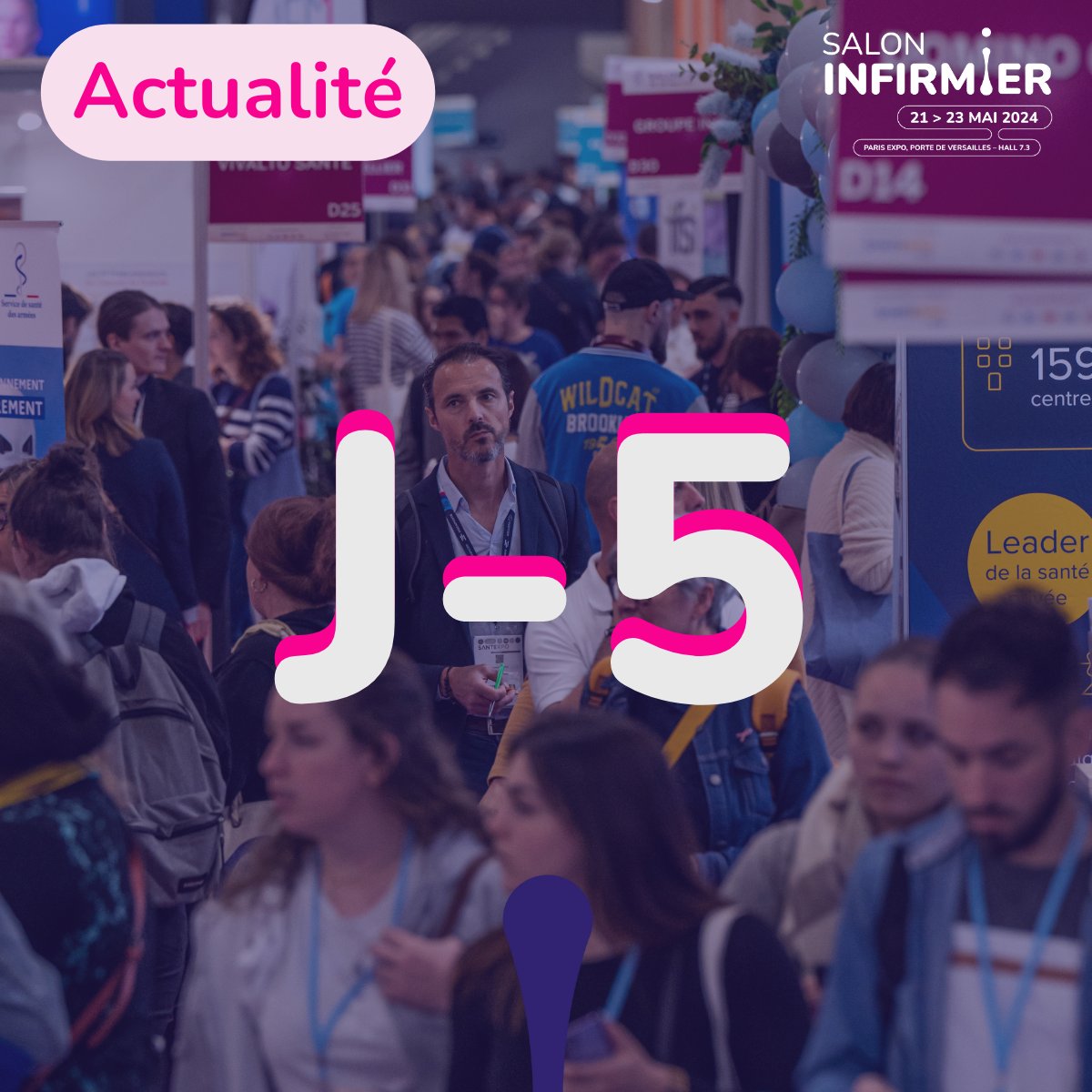 📢 Le @SalonInfirmier ouvrira ses portes dans exactement 5 jours ! Téléchargez votre badge dès maintenant : saloninfirmier.fr/content/obtene…