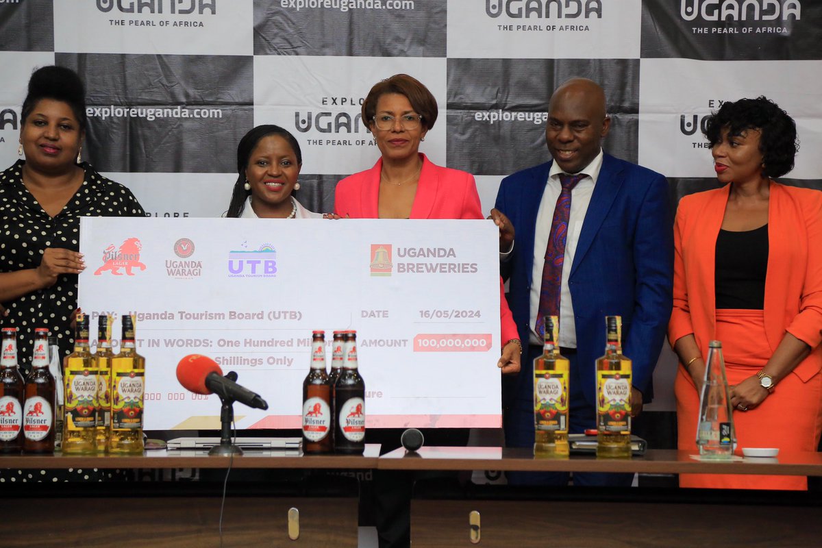 Today, UTB unveils @UgandaBreweries Ltd, one of the platinum sponsors for #POATE2024. This marks a long-term partnership not only for POATE but also in promoting destination Uganda with a brand that is deeply rooted in the spirit that binds us. #ResponsibleTourism