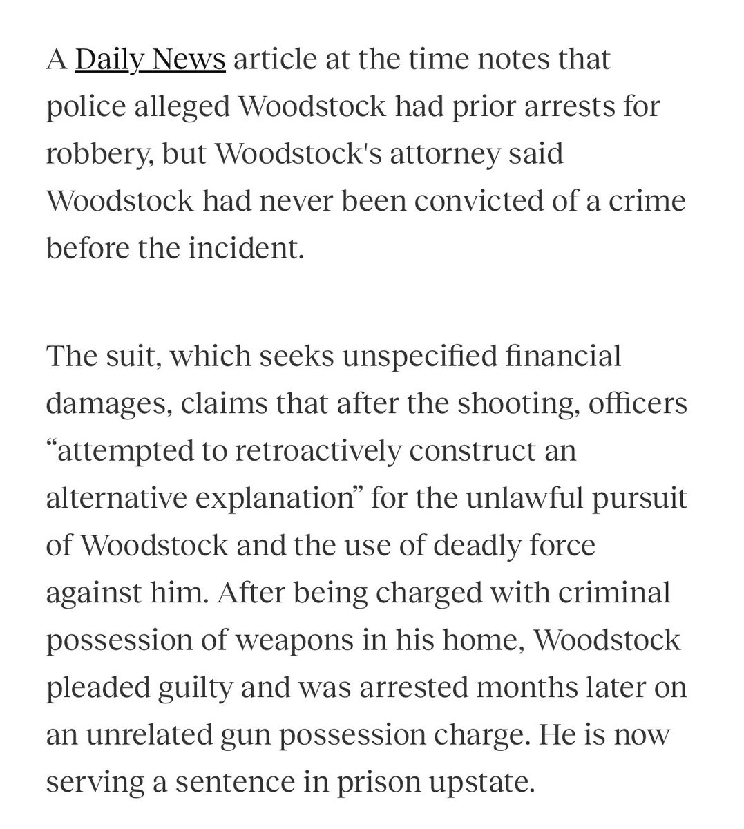 They shot an innocent man, pulled out every police lie they could, and then broke into his home before sending him to prison for something completely unrelated. Police are the greatest cartel in history.