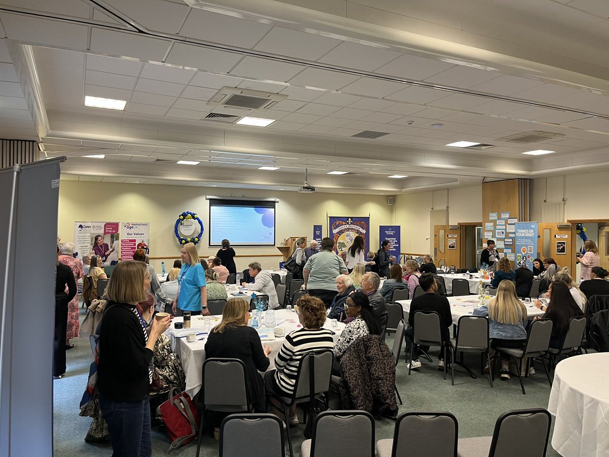 Fantastic to be @NCMME this morning to join @alzheimerssoc teams Wakefield Dementia Roadshow. It’s buzzing with people & organisations 💙 #MakeDementiaAPriority #DAW2024