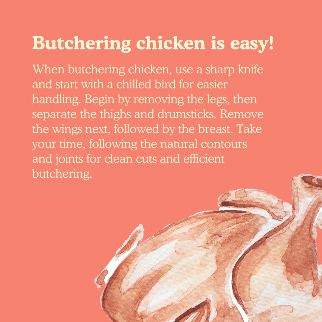 Chicken is a very common dish, but do you know how to butcher a chicken!? Check out the tip we provided 🌟🌟🌟
#foodsaver #savefoodwaste #savemoney #eatinghealthy #butcher #chicken #butcherachicken #tips #butchertip