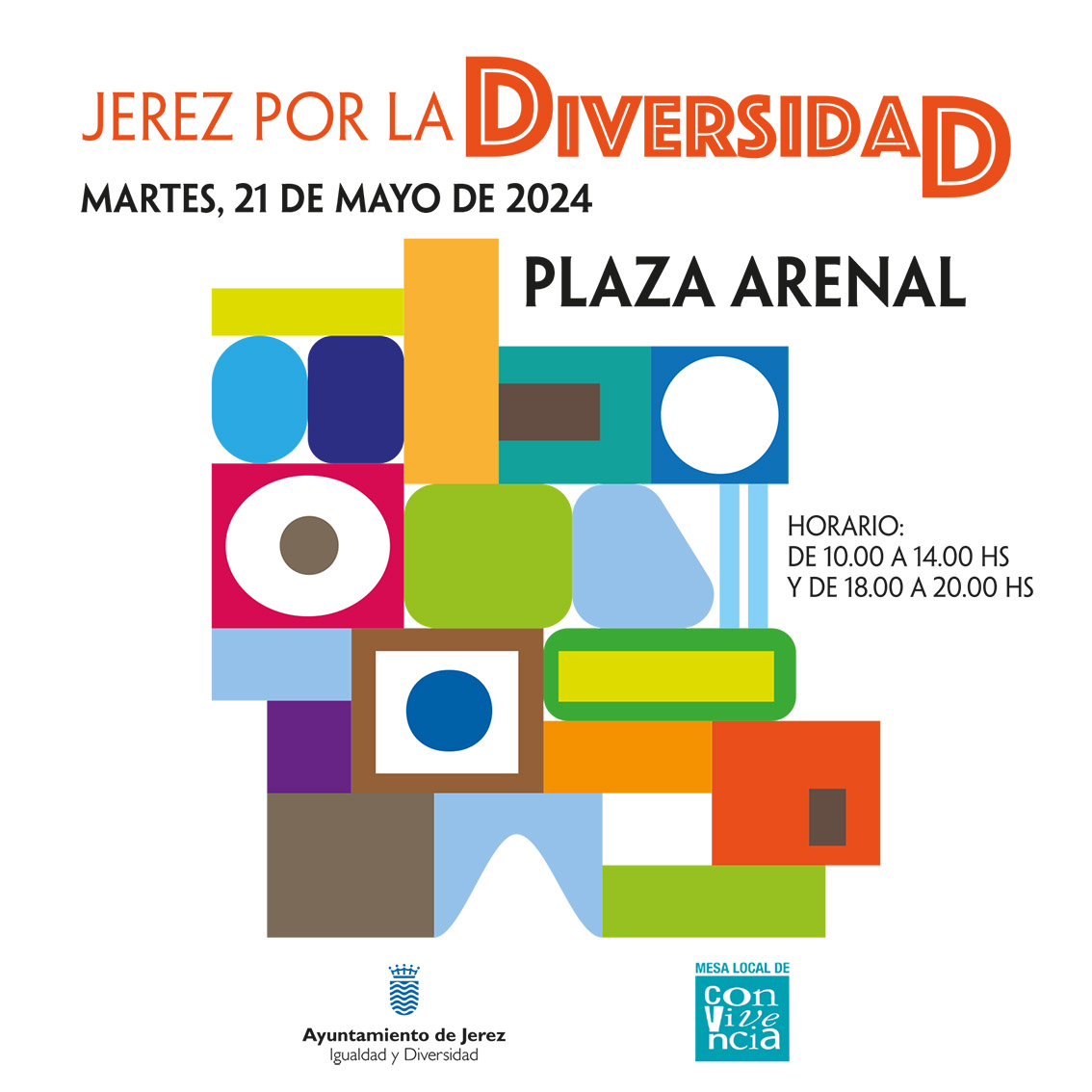 #Jerez celebrará el #DíaDeLaDiversidadCultural con el encuentro 'Jerez por la #Diversidad' de la mano de numerosas asociaciones 📆Será el 21 de mayo 📍en la plaza del Arenal Tienes toda la ℹ️ en el siguiente enlace 🔗jerez.es/webs-municipal… @Igualdad_Jerez