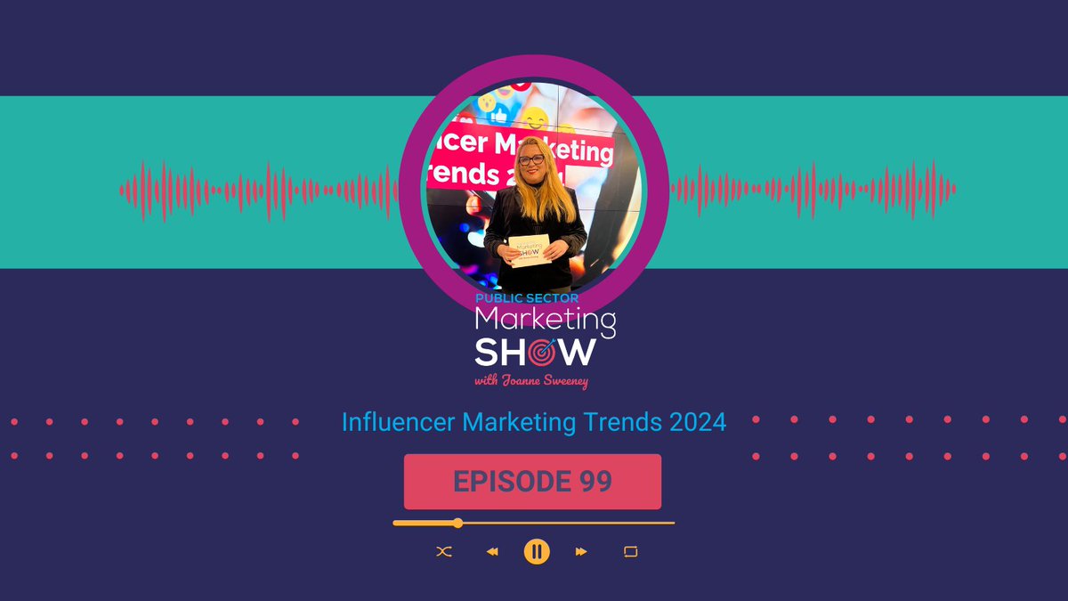Season 6, Episode 99 of the Public Sector Marketing Show IS OUT NOW. 🎙️ Don’t miss out on insights that could revolutionize your marketing strategies for 2024! 📈🔥 Catch the episode on our blog: bit.ly/PodcastEp99 #InfluencerMarketing #PublicSectorMarketingShow