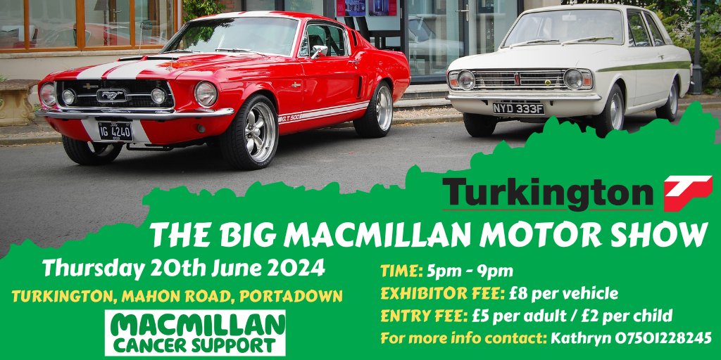 5 weeks to go...🚗💚 Plans are well underway for this year’s The BIG Macmillan Motor Show 2024 & the excitement is building!! Save the date!! #carshow #motorshow #macmillancancersupport