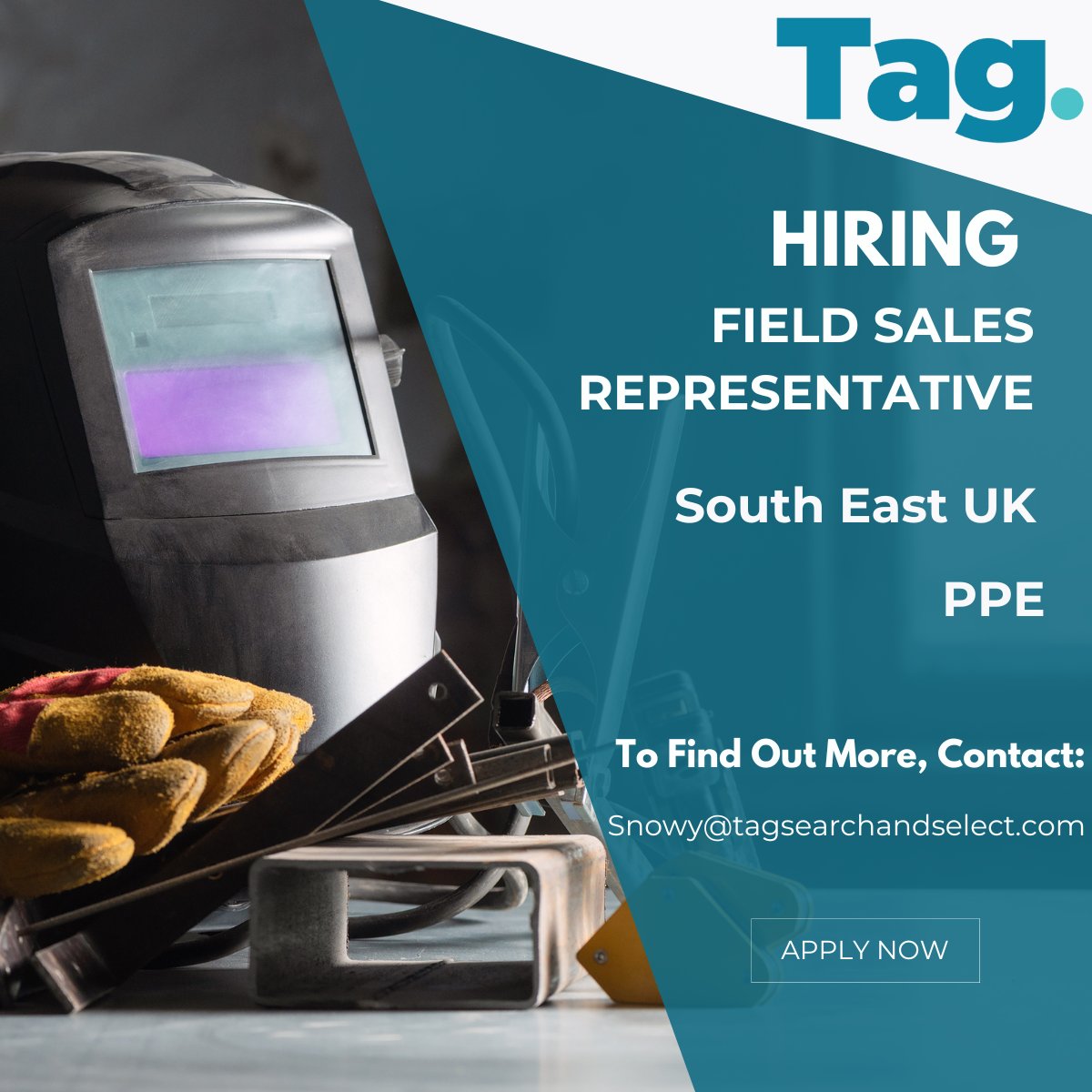 HIRING!

Field Sales Representative | South East UK | PPE

For more information, contact: snowy@tagsearchandselect.com

#tagsearchandselect #FieldSales #SouthEastUK #PPE #UKJobs #SalesOpportunity