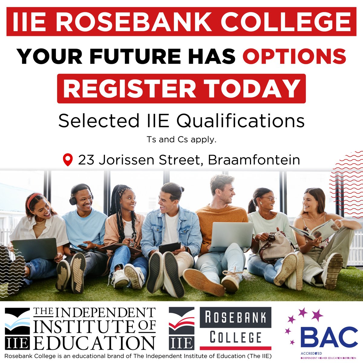 Mid-Year Registration is now OPEN at IIE Rosebank College Braamfontein campus. Let's make the rest of 2024 an unforgettable educational journey! #iierosebankcollege #midyearregistration #registrationopen