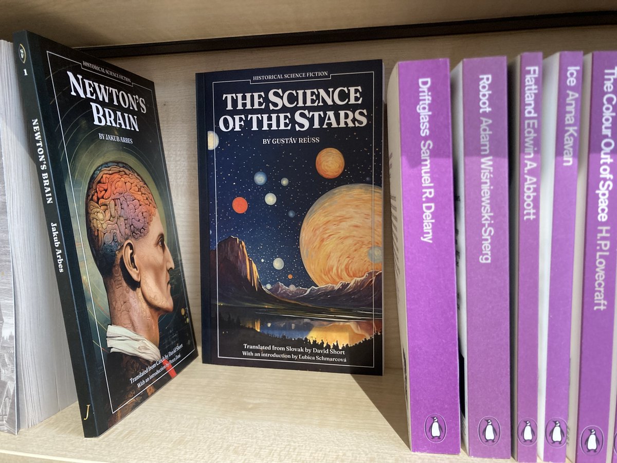 19th century Science Fiction at its finest next to some fine examples from the 20th century found on the shelves of @WordBookshop #NewCross. or online at the Jantar bookshop jantarpublishing.com/product-page/b… #SF #ScienceFiction #ScienceFantasy #FantasyBooks #Science #Fiction