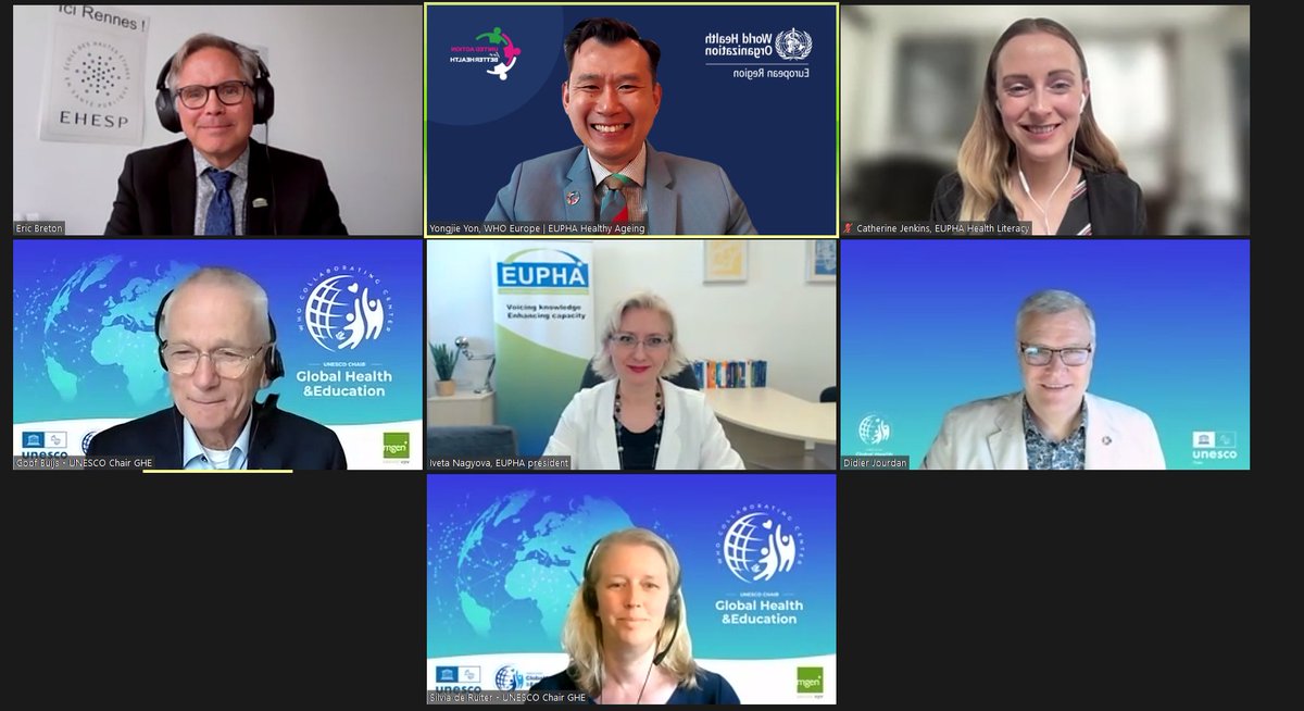 A big thanks to the great speakers of today's kick-off webinar of the #EUPHW2024 'Health through the life course: breaking down silos'. We will make sure that the presentations and recording will be available soon: bit.ly/webinar16May20… @EUPHActs @EUPHA_HPS