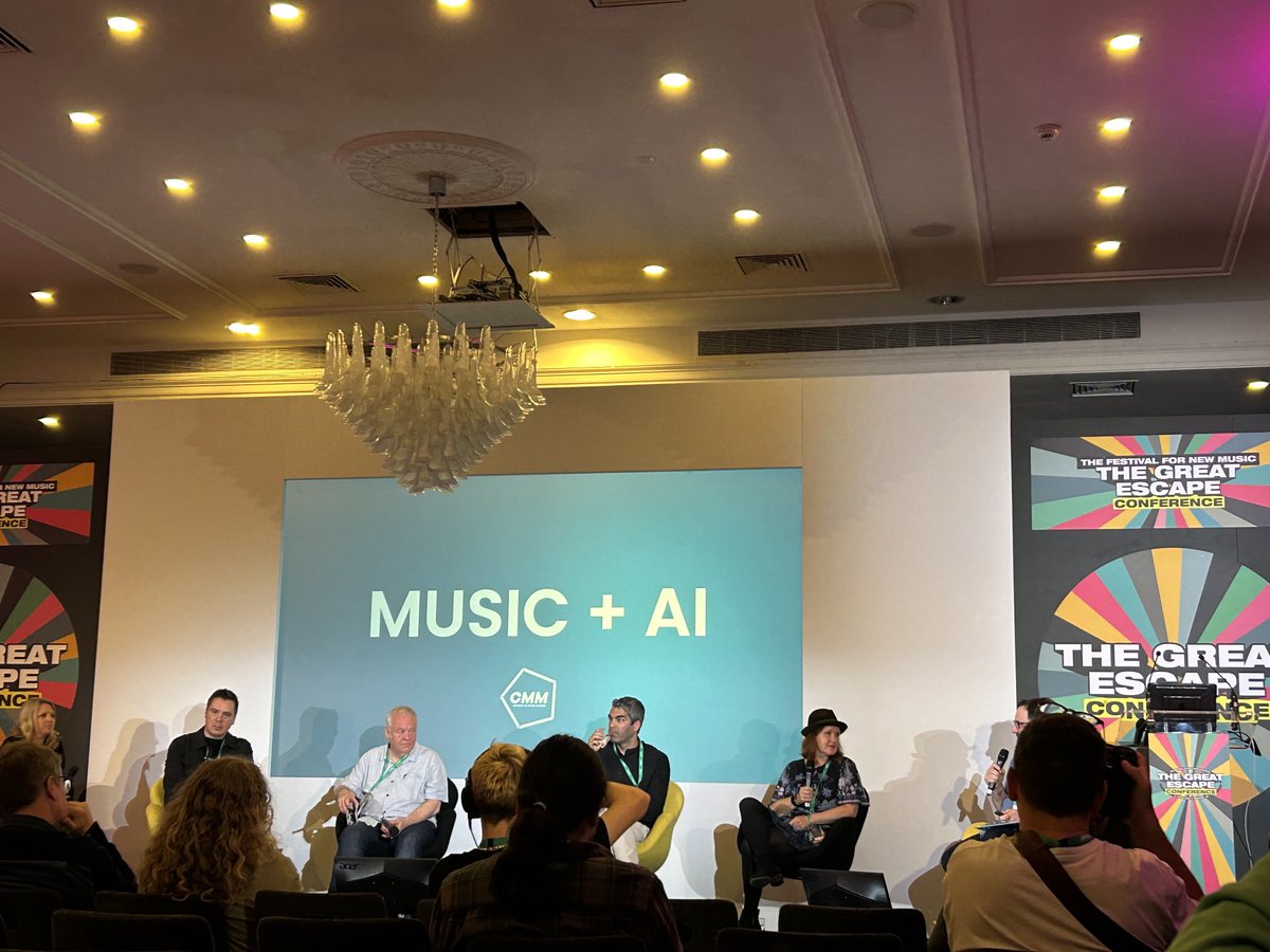 And so to AI…..this topic is moving so quickly but always good to hear about the opportunities and threats as chatted on by MU,FAC, Ivors and more ⁦@thegreatescape⁩ and moderated with characteristic vigour by ⁦@ChrisUnLimited⁩
