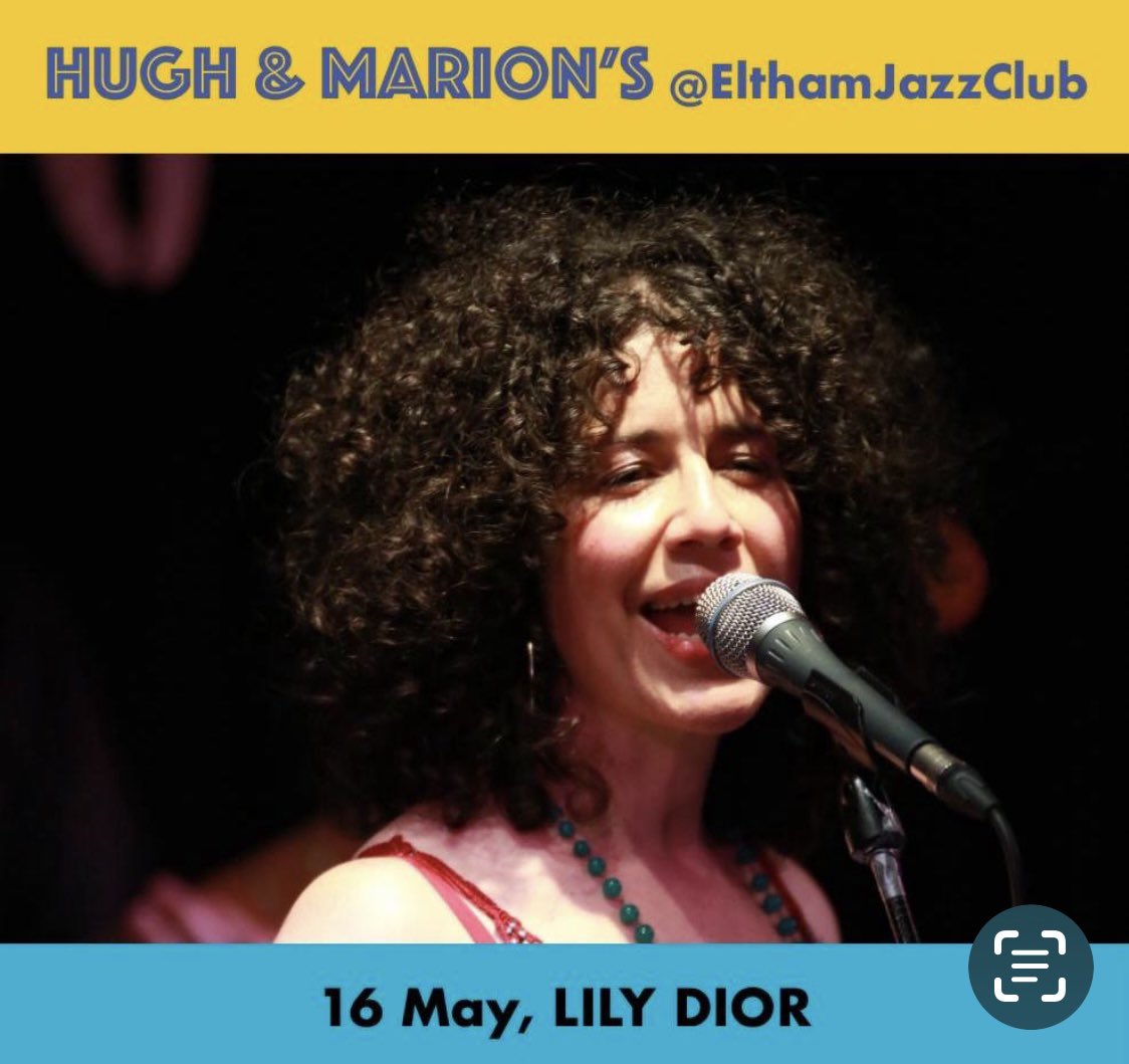 TONIGHT folks! Come for a drink and chat from 7.15pm, Music from 8pm. All welcome! Tickets here elthamjazzclub.com/event/lily-dior @SEninemag @ThisisEltham @Jazzwise @WomeninJazzMed @SammyStein111 @LondonJazz @JazzFMLive @ElthamArts @LDNJazzMeetup @londonjazzlive @VisitGreenwich