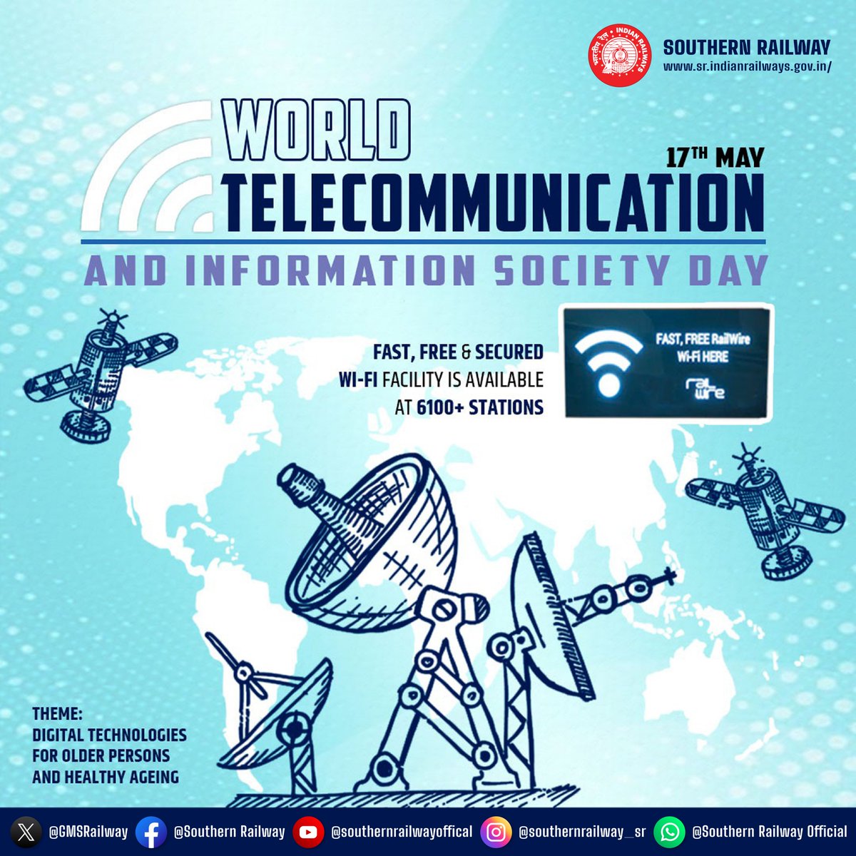 Happy World Telecommunication and Information Society Day! 🌐📡 Celebrating the power of the Internet and information and communication technologies (ICTs) in connecting people globally. #WorldTelecomDay #InformationSocietyDay