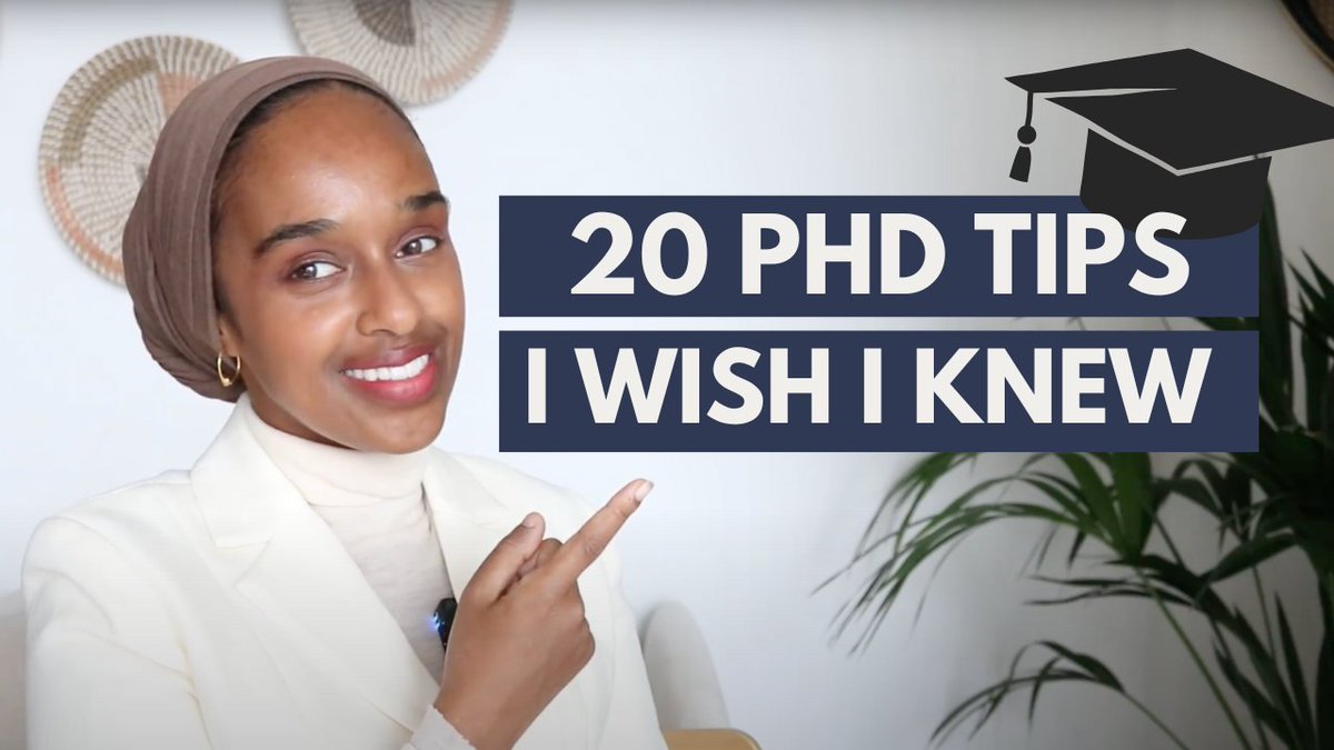 Most new PhD students take months to adjust to life in academia. Some small habits and mindset improvements can make a big difference. Here are 20 things I wish I had known when I started my PhD: 📽️ Watch here - youtu.be/BNXMehMjx2w