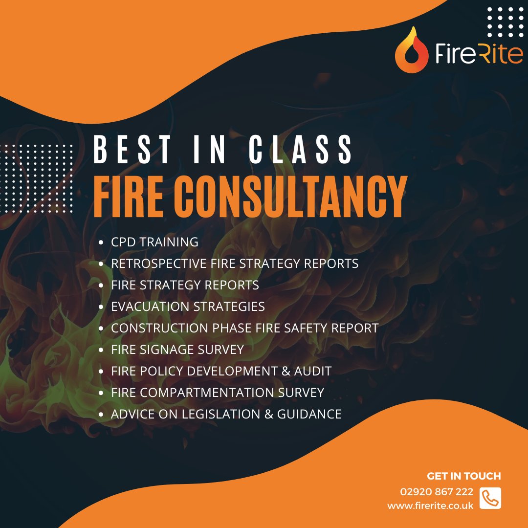 FireRite is dedicated to helping your organisation understand &amp; meet current legislative requirements, regulations, and benchmark guidance. Our aim is to alleviate the stress associated with fire safety compliance.

firerite.co.uk

#firerite #fireconsultants #firesafety