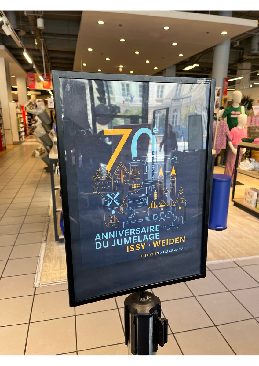 🇫🇷🇩🇪 Pour les 70 ans du jumelage Issy-Weiden, Monoprix se met aux couleurs allemandes et françaises. D'autres magasins de la ville se sont également associés à cette célébration. Découvrez les dans l'article ci-dessous 🔗 issy.com/weiden2024