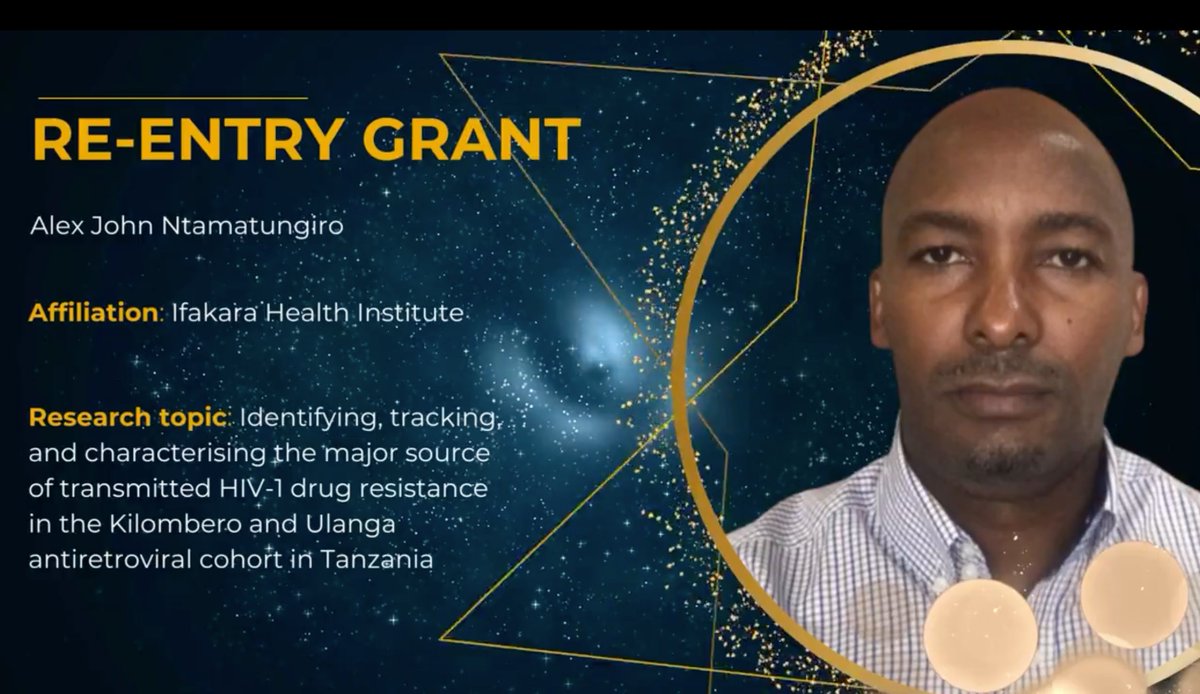 🏆AWARD: Ifakara scientist wins prestigious CARTA grant Exciting News! Alex John Ntamatungiro of @ifakarahealth wins the prestigious @CARTAfrica re-entry grant to support his groundbreaking research on HIV-1 drug resistance in Tanzania contributing to the global fight against