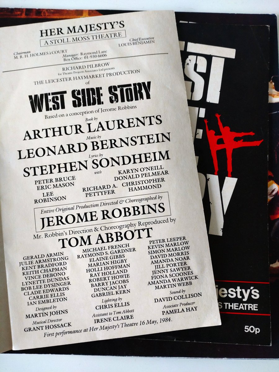 40 Years today... West End debut... When you're Jet, You're a Jet all the way #wws #westsidestory