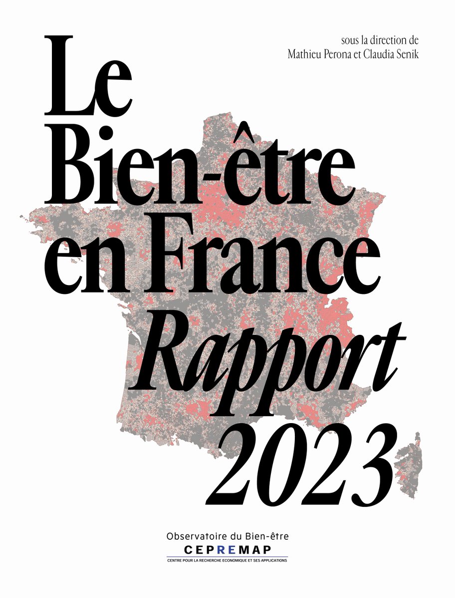 Le Bien-être en France : Rapport 2023
L’Observatoire du bien-être du CEPREMAP a le plaisir de vous inviter à la conférence de présentation de son nouvel ouvrage, Le Bien-être en France, rapport 2023. Rendez-vous en ligne le 30 mai 2024, de 12h00 à 13h30.
cepremap.fr/events/le-bien…