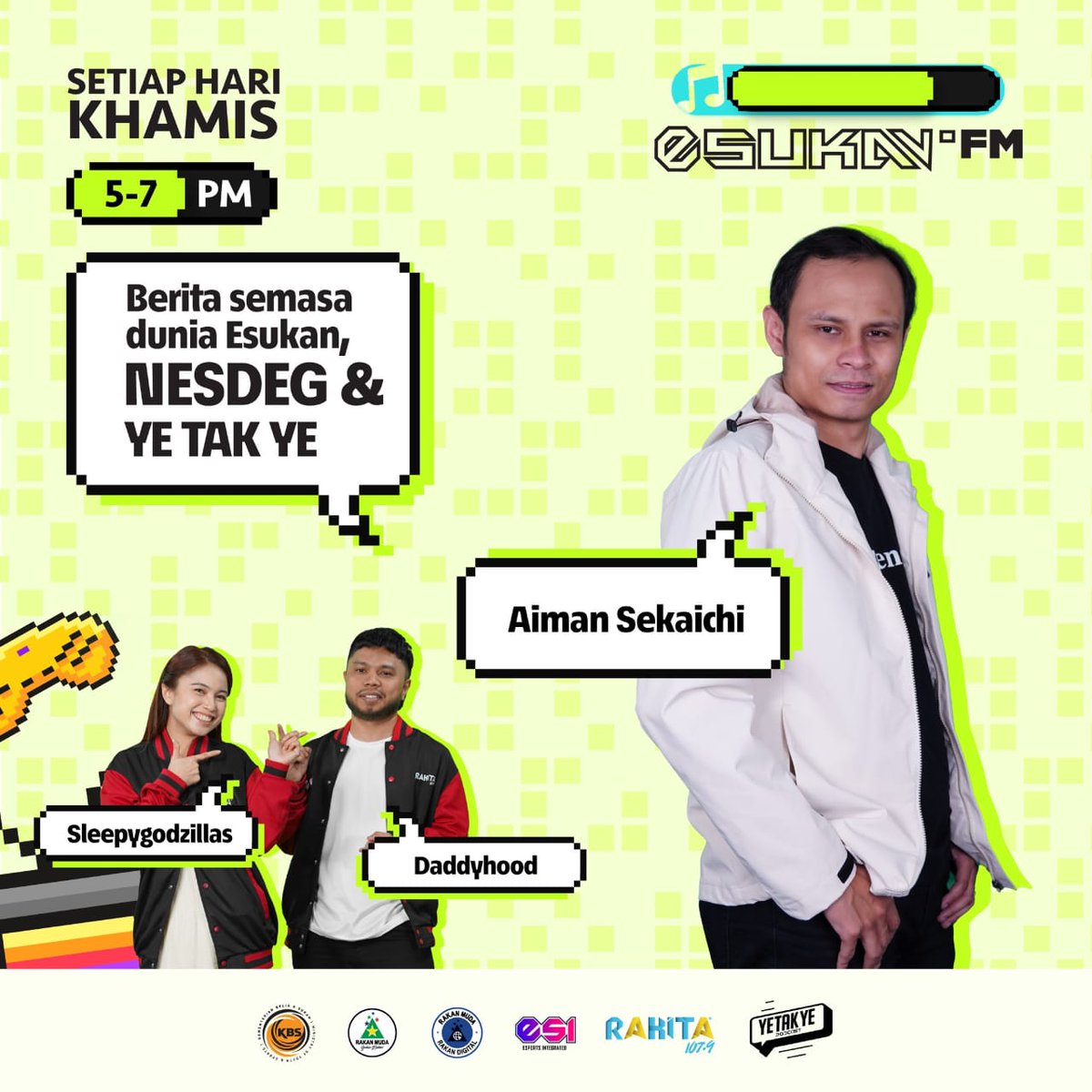 LIVE NOW di @Rakitamy 107.9 dan SYOK app!