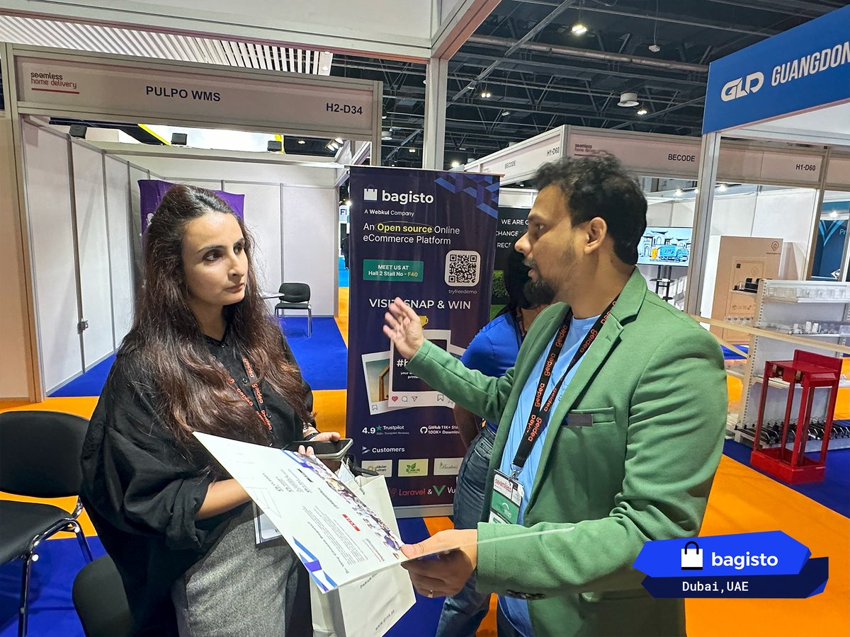 Day 3 crushing it at Booth H2-F40! #Bagisto #OpenSource team is here to acquaint attendees at #SeamlessDxB & show them how we can make a deeper impact!🌟 #Bagisto a one-stop solution for your business needs! #SaaS #AI #mobileapp #payment #shipping #NFT and much more.