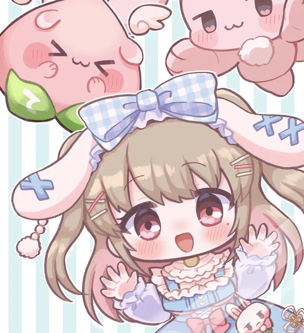 【skeb】再びリクエストしていただきありがとうございます!反射光のレイヤーを分けてあるのでお好みで消して使っていただければと思います!通常衣装も素敵ですが水色の衣装もかわいいですね…!描かせていただけて嬉しかったです #Skeb #Commission 
