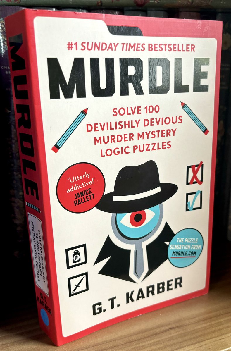 Celebrating the fantastic #Murdle by @gregkarber for scooping ‘Book of the Year’ at #Nibbies @thebookseller @SouvenirPress #booklover #bookblogger #booktwitter #booktwt #BooksWorthReading #booktok #bookstagram #bookboost