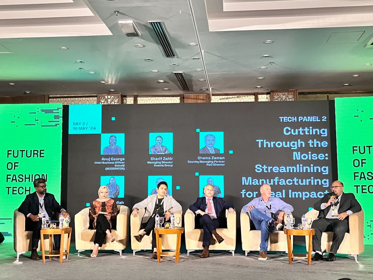 apparel_res's tweet image. FTW Dhaka&apos;s second panel, powered by CLO, focused on streamlining manufacturing complexities through tech-driven solutions. Emphasized user-centric, modular, scalable tech for effective problem-solving.

#fashiontechweek #ftw #bangladeshevent #fashiontech #fashiontechnology
