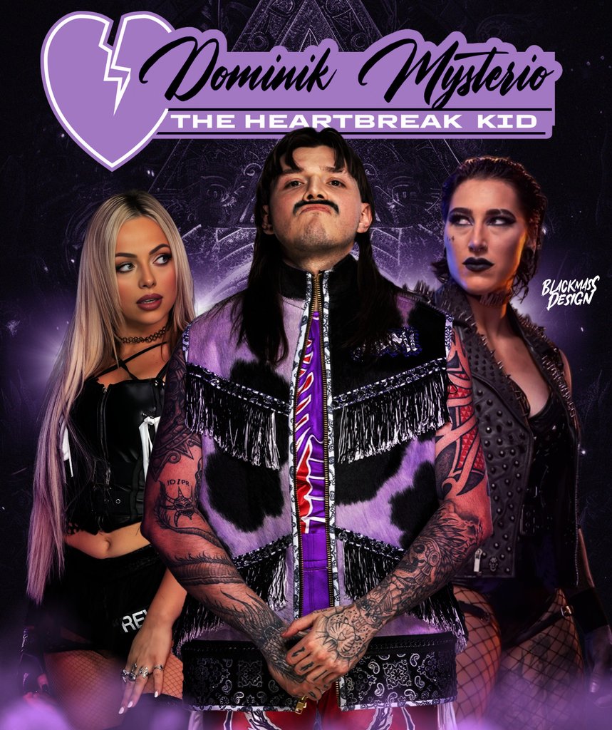 Dirty Dom is the new #heartbreakkid ! @DomMysterio35 @YaOnlyLivvOnce @RheaRipley_WWE #WWE #WWERaw #smackdown #JudgmentDay #RheaRipley #LivMorgan #DominikMysterio @luchalibreonlin