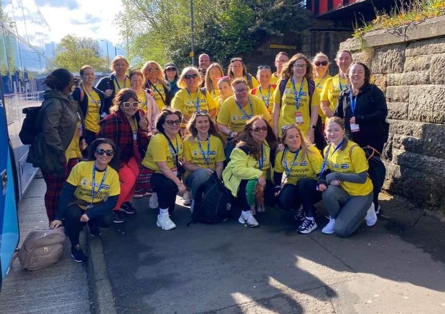 Our Amazing Kiltwalk Team @inverclyde @InverclydeHSCP raised a phenomenal £4,050 for 3 well deserving causes 👏 🎉 My Grief Matters project @ArdgowanHospice IRH Stroke unit and SCBU paisley maternity 🫶🫶 What a team!! #Teamwork #Community #Together #Support