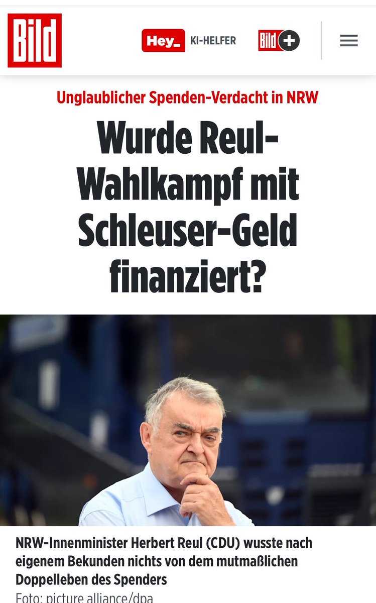 Neuer Riesenskandal bei der #AfD:  'Wurde der #Reul-Wahlkampf mit Schleuser-Geld finanziert?'

Rücktritt, sofort!  Oh, pardon, er ist ja bei der #CDU.  In dem Fall: Bitte weitergehen, hier gibt es nichts zu sehen.