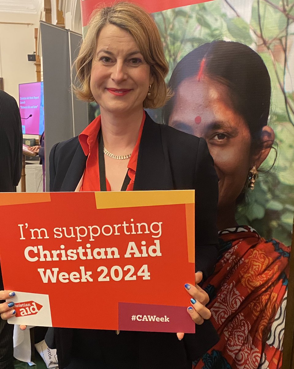 Glad to attend the launch of @christian_aid’s report ‘Between Life and Debt’ highlighting the shocking burden of debt carried by countries in the Global South Thank you to Dulwich & West Norwood churches who are raising funds during this #CAWeek to support their important work