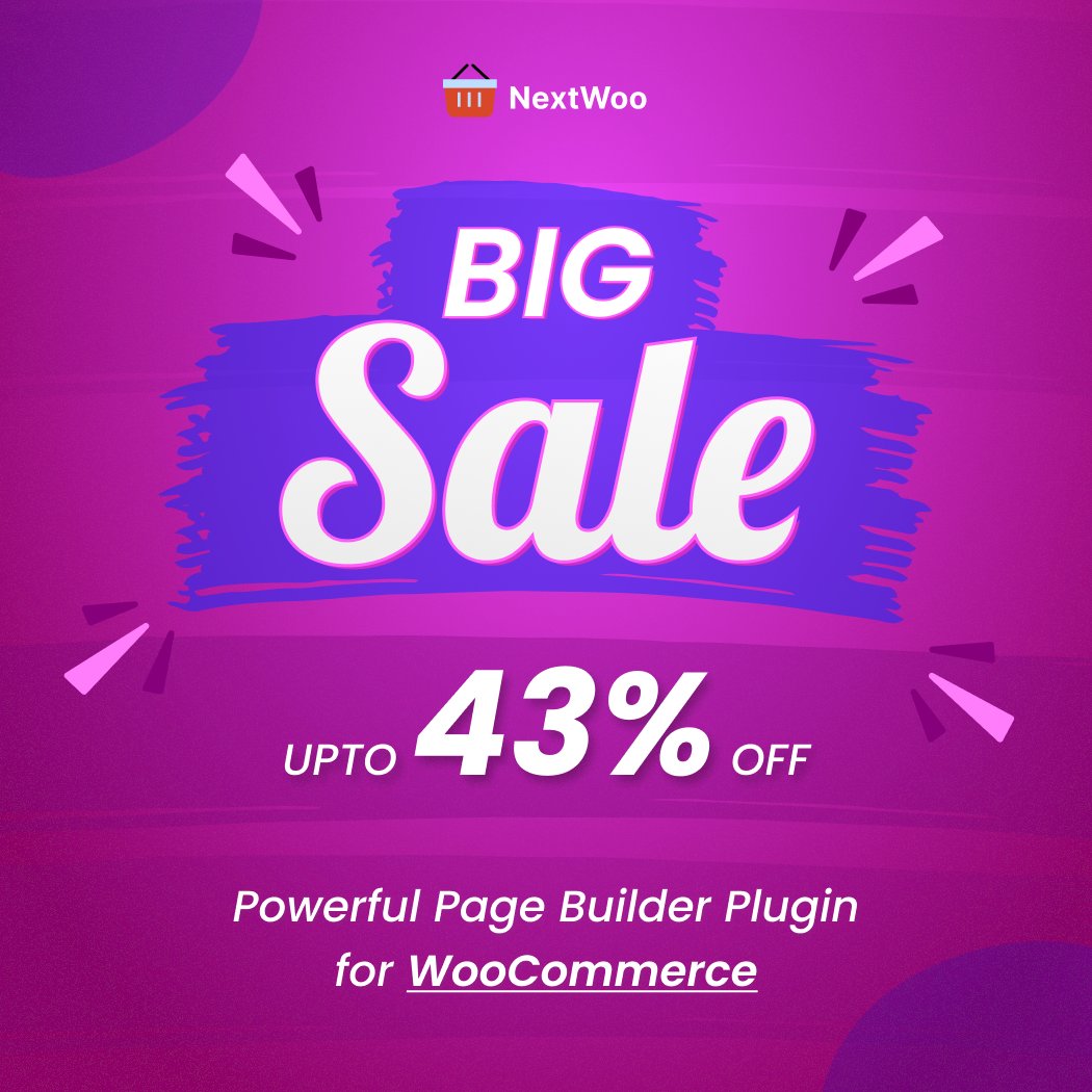 Don't miss our BIG SALE! Get up to 62% off on our WordPress options framework for plugins and themes development! Upgrade your development toolkit at an unbeatable price! 
Check: themedev.net/nextwoo/pricin…

#WordPress #PluginDevelopment #ThemeDevelopment #BigSale #LimitedTimeOffer