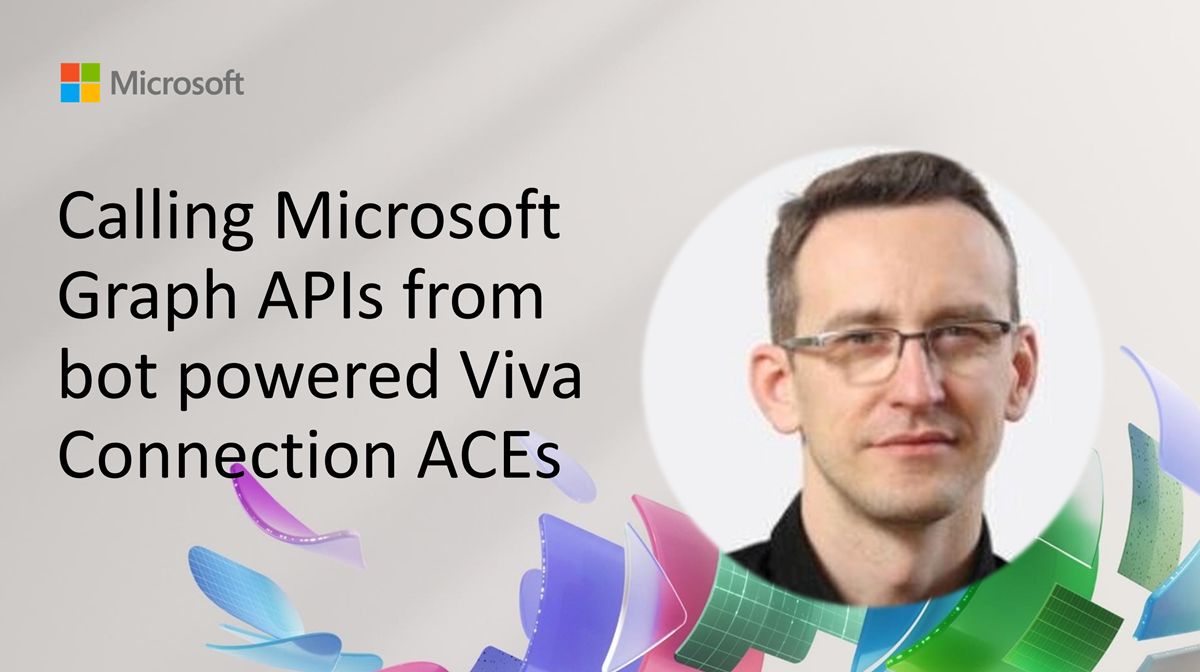 💡 Did you know what bot-powered Viva Connection ACEs can do? Learn with @paolopia how to call Graph API from the bot framework powered Adaptive Card Extension in Viva Connections! 📺 Watch now → youtube.com/watch?v=RcItMX… #Microsoft365dev #MicrosoftGraph #MicrosoftViva