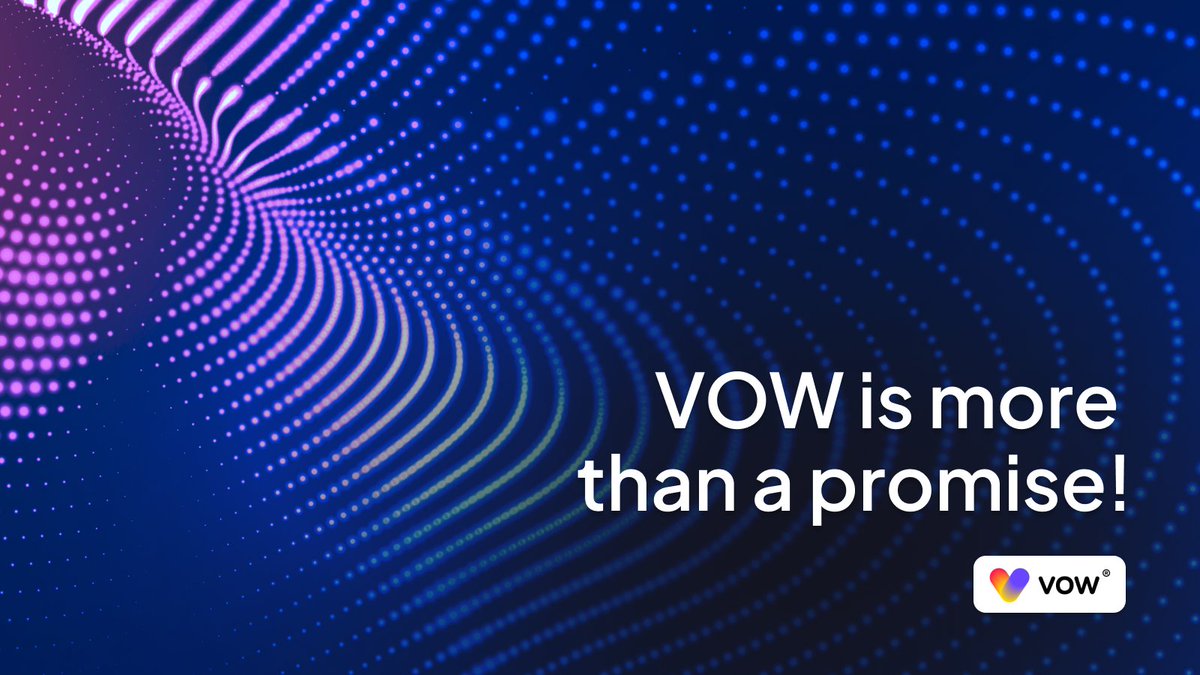 $VOW is more than a promise! It is a chain of commitments from retailers to consumers, ensuring maximum utility and fungibility across all voucher currencies in the ecosystem. #Vow #cryptocurrency #DigitalCurrency #BlockchainTechnology #BlockchainInnovation