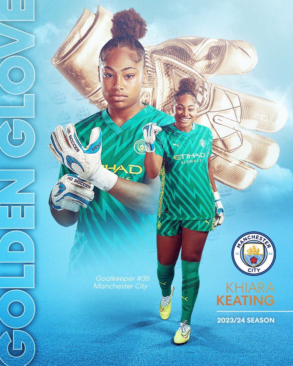 🚨🔵 | 𝐎𝐅𝐅𝐈𝐂𝐈𝐀𝐋: Khiara Keating is the #BarclaysWSL Golden Glove winner! 🧤