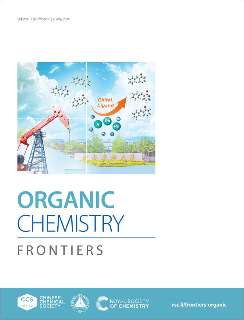 #Review featured on the inside cover of Issue 10: 'Recent advances in the metal-catalyzed asymmetric alkene hydrogenation of cyclic conjugated carbonyl compounds' by Pher G. Andersson, Taigang Zhou et al. Free to read at doi.org/10.1039/D4QO00…