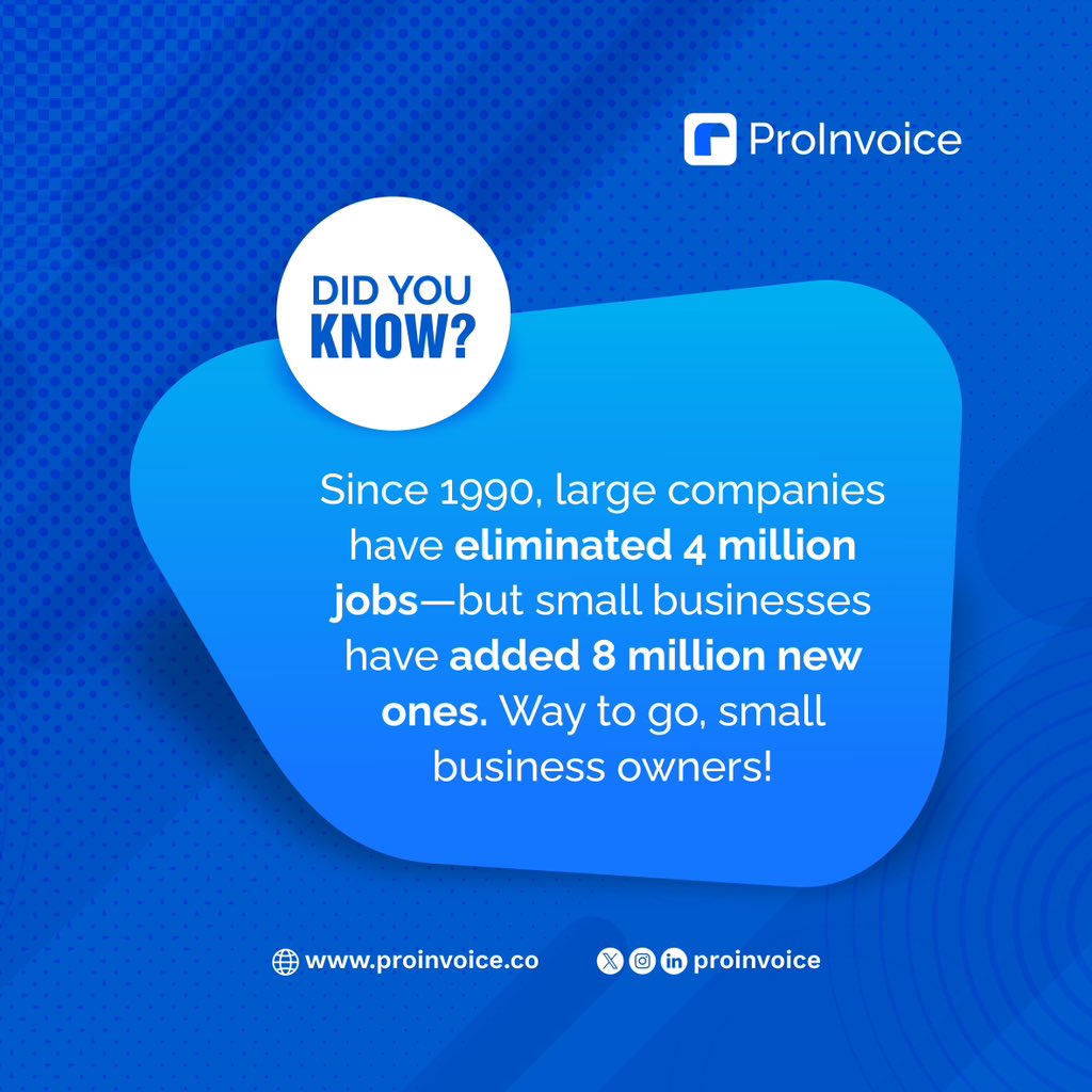 DID YOU KNOW >>>>>> 

#InvoiceLikeAPro
#ProInvoiceBenefits
#proinvoice
#growwithproinvoice
#businessfact
#businesssupport
#supportsmallbusiness
#businessowners
#businesstips
#businessgoals 
#businesstips
#InvoiceManagement
#SmallBusiness #InvoiceData