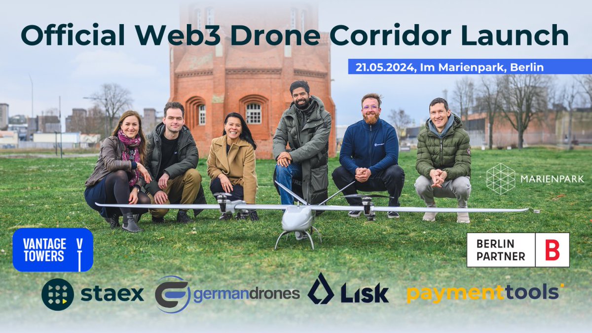 Join <a href="/Staex_io/">Staex</a>  next May 21 at its presentation in Berlin of the world's first Web3-operated drone corridor 🚀 

linkedin.com/events/officia…