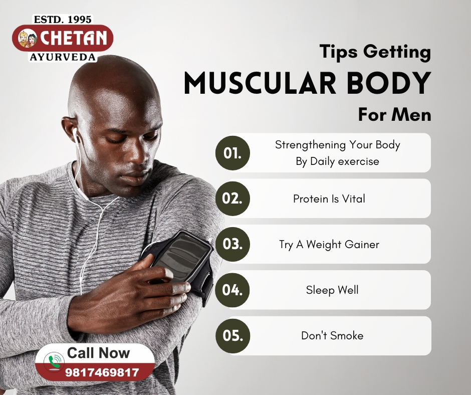 'Tips Getting Muscular Body For Men'
विवाहित जीवन से जुड़ी किसी भी कमजोरी के लिए आप निसंकोच अपने प्रश्न व्हाट्सएप कीजिए हमारे सीनियर आयुर्वैदिक सेक्सोलॉजिस्ट आपकी सहायता के लिए तत्पर हैं
WhatsApp No 098174 69817
जागरूक रहें, स्वस्थ रहें, मुस्कुराते रहें !!
#chetanclinic