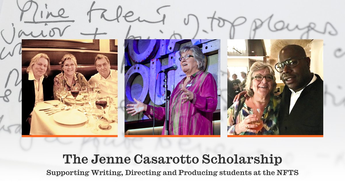 To honour the legacy of Jenne Casarotto following her passing earlier this year, we are delighted to announce The Jenne Casarotto Scholarship, in partnership with the NFTS. Donate Here: justgiving.com/campaign/jenne…