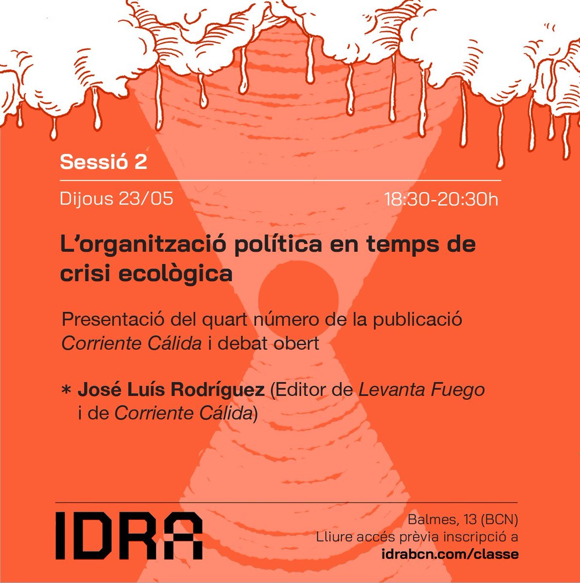 El próximo jueves 23 de mayo presentaremos nuestro nuevo número, «Ecología de la praxis», y debatiremos sobre organización política, clase y alianzas. Todo dentro del ciclo «Ecologisme i classe» de @idrabcn. ¡Nos vemos allí! 🗓️ Jueves 23 de mayo 🕡18.30 h 📍@idrabcn