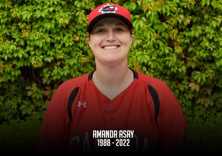 Kevin Glew (@coopincanada) on Twitter photo Please take a moment to remember Canadian Women's National Team great Amanda Asay (Prince George, B.C.) who would've turned 36 today.
She passed away on January 7, 2022.
<a href="/BaseballCANWNT/">Baseball Canada Women's National Team</a>
Photo: Baseball Canada Please take a moment to remember Canadian Women's National Team great Amanda Asay (Prince George, B.C.) who would've turned 36 today.
She passed away on January 7, 2022.
<a href="/BaseballCANWNT/">Baseball Canada Women's National Team</a>
Photo: Baseball Canada