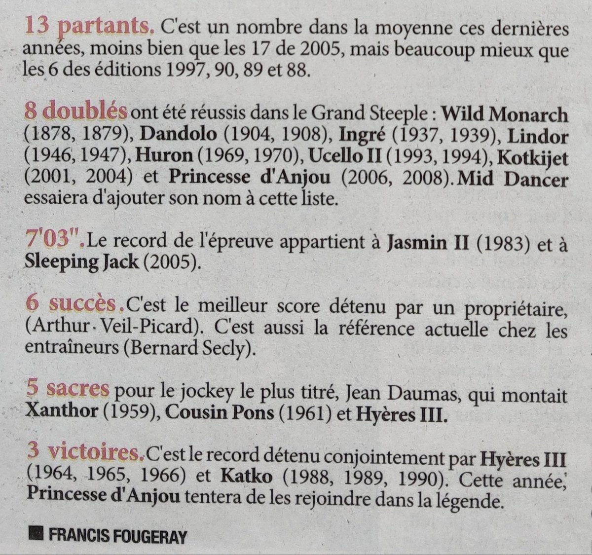 Grand Steeple-Chase de Paris (Article de 2009 ⚠️)