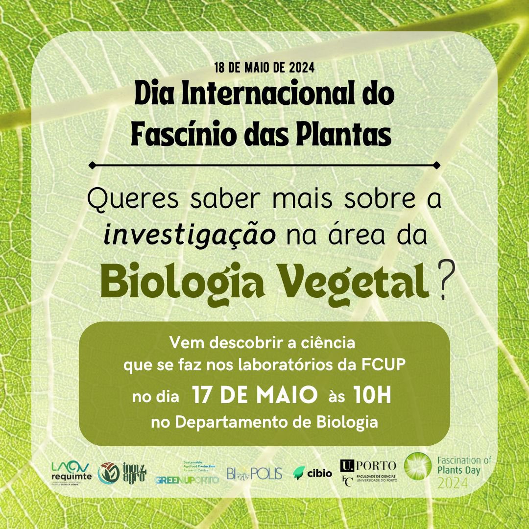 SPReD Lab (@spredlab) on Twitter photo On May 18th, we celebrate #FascinationofPlantsDay 🌸SPReDLab will be on the ground floor of the Biology Department at <a href="/ciencias_fcup/">FCUP | Faculdade de Ciências da U.Porto</a> to celebrate this day!
Join us this Friday, May 17th, from 10 am to 12 pm📍ground floor of the Biology Department at FCUP🌿🔬🧬
<a href="/PlantDay18May/">Fascination of Plants Day</a> On May 18th, we celebrate #FascinationofPlantsDay 🌸SPReDLab will be on the ground floor of the Biology Department at <a href="/ciencias_fcup/">FCUP | Faculdade de Ciências da U.Porto</a> to celebrate this day!
Join us this Friday, May 17th, from 10 am to 12 pm📍ground floor of the Biology Department at FCUP🌿🔬🧬
<a href="/PlantDay18May/">Fascination of Plants Day</a>