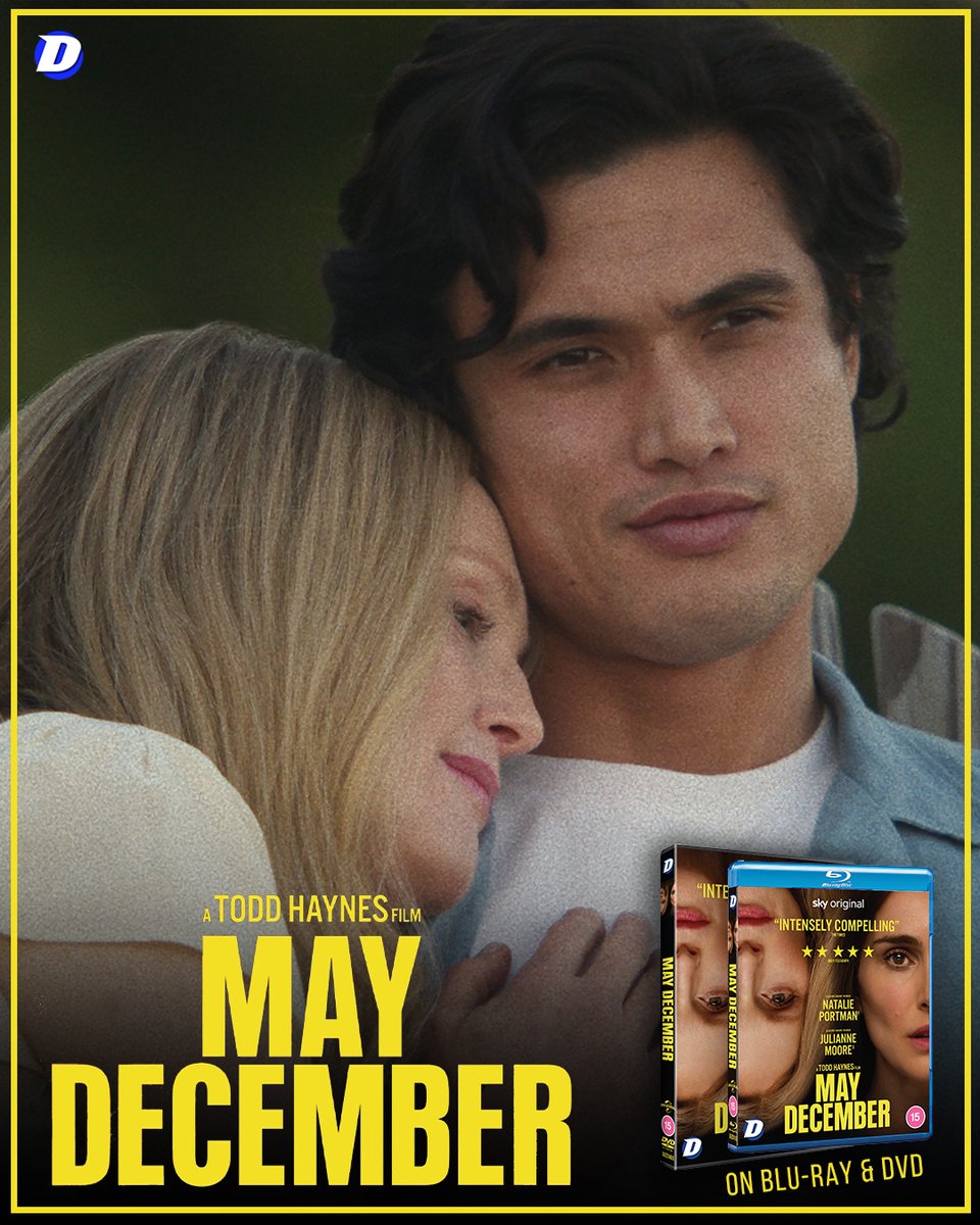 Delve into a morally complex drama in May December, on Blu-ray & DVD from Monday! 🇬🇧💿 Julianne Moore, Natalie Portman and Charles Melton star in this powerful and critically acclaimed new film! Pre-order #MayDecember: tinyurl.com/maydecemberdvd 'Thrilling' ★★★★★ The