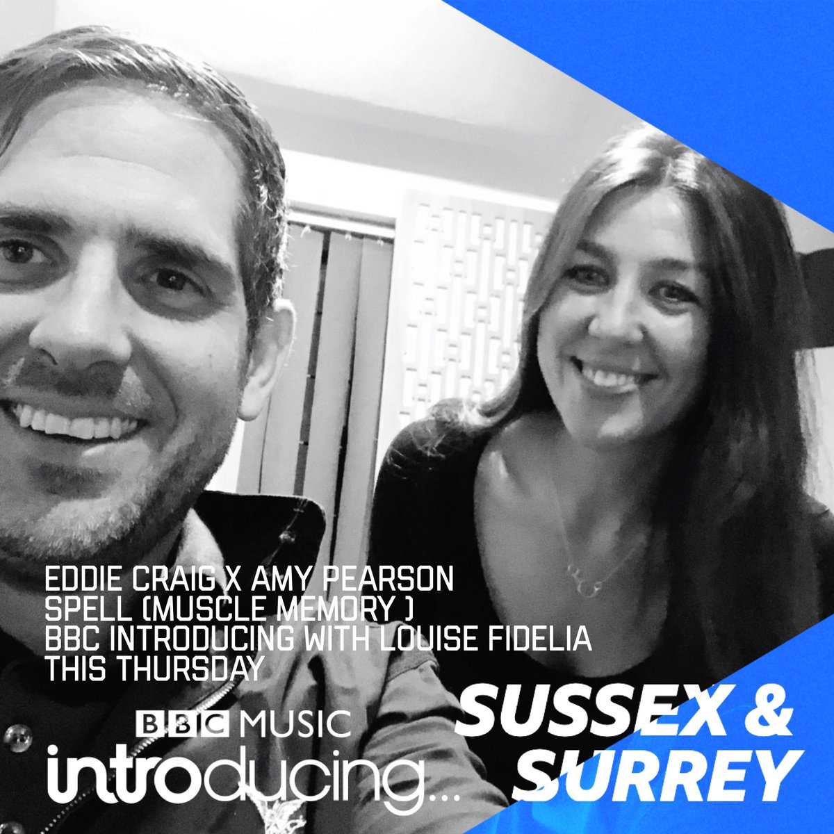 EddieCraigMusic (@eddiecraigmusic) on Twitter photo ❤️ <a href="/bbcintroducing/">BBC Music Introducing</a> @bbcsussex @melitadennett @louisefidelia @callumfrenchy playing my track Spell with <a href="/missamypearson/">Amy Pearson</a> @musclememory_music tonight 8-10pm @bbcsounds
BBC Sussex and BBC Sounds app & DAB
📻Brighton 95.3 FM
📻 Sussex & Surrey 104-104.8 FM
📲WhatsApp 08000 321 333 ❤️ <a href="/bbcintroducing/">BBC Music Introducing</a> @bbcsussex @melitadennett @louisefidelia @callumfrenchy playing my track Spell with <a href="/missamypearson/">Amy Pearson</a> @musclememory_music tonight 8-10pm @bbcsounds
BBC Sussex and BBC Sounds app & DAB
📻Brighton 95.3 FM
📻 Sussex & Surrey 104-104.8 FM
📲WhatsApp 08000 321 333