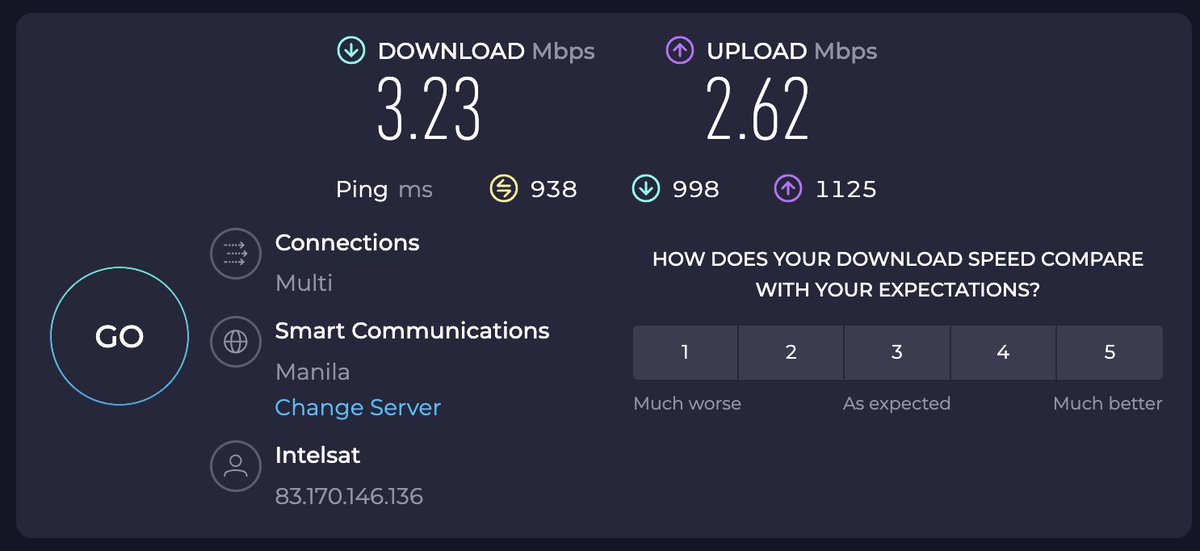 I feel like I'm in year 2000 or smth. This is what you get if you pay 4.99€ 😂 
@Starlink @Speedtest @StenaLine