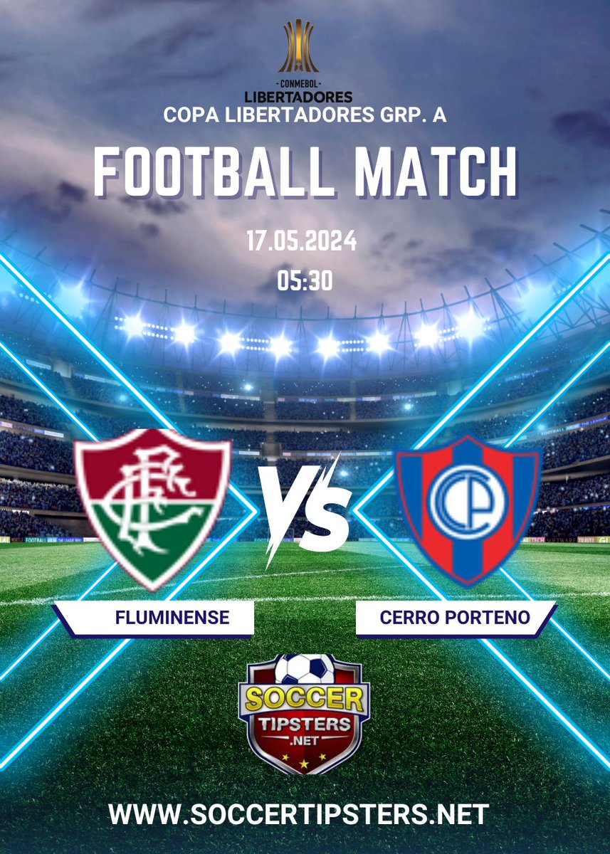yourfreepredict's tweet image. 💥⚽️Teams: Fluminense vs. Cerro Porteno ⚽️💥
📆Date: May 17, 2024 📆
⏰Time: 05:30 (Check your local time zone for adjustments)
🏟️Stadium: Maracanã, Rio de Janeiro - RJ, 20271-150, Brazil
🏟️

Trusted and Verified Tipsters:  soccertipsters.net/tipster/